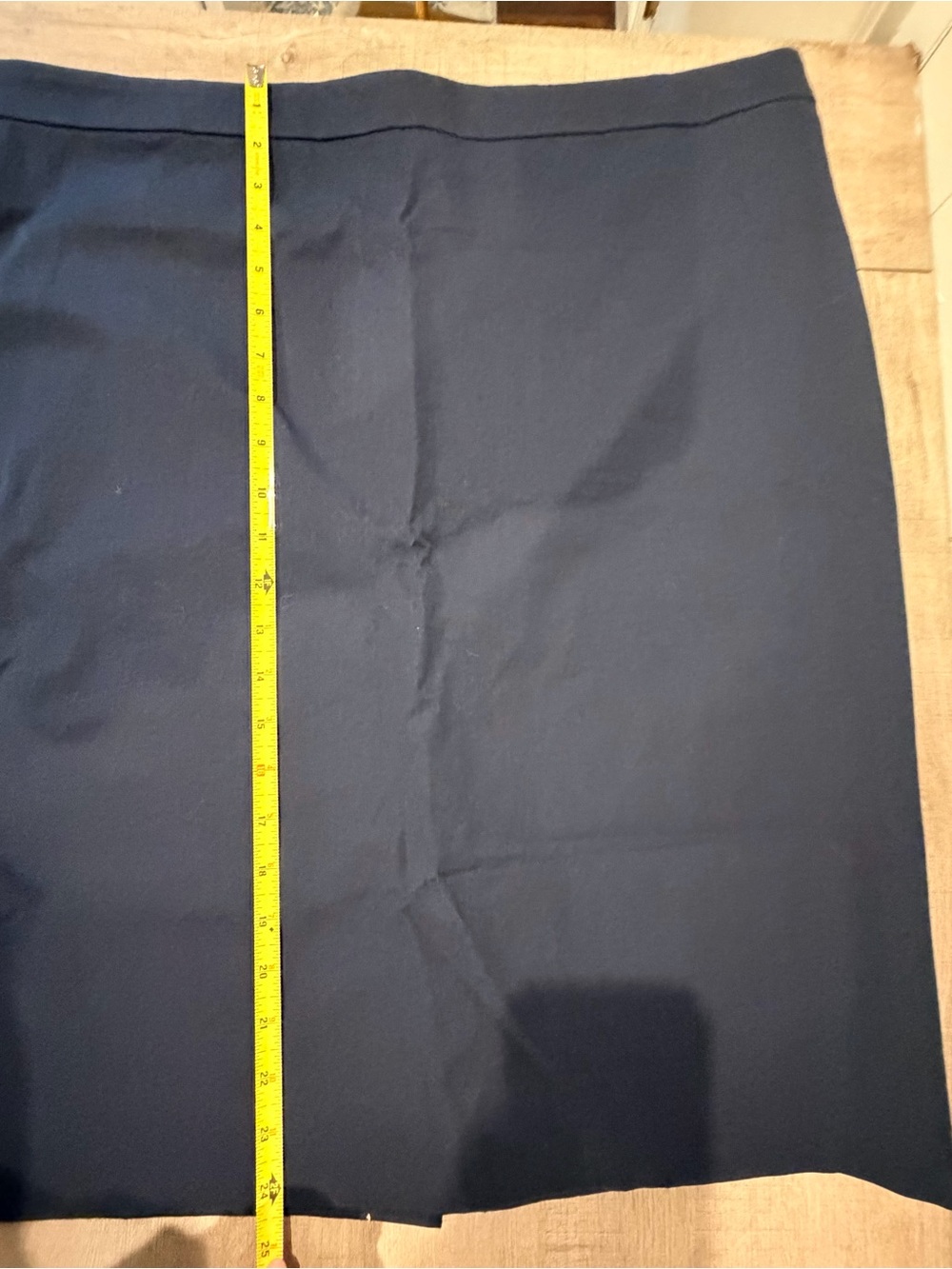 J.Crew Navy No. 2 Pencil Skirt Bi-Stretch Cotton blend Workwear | Size 16 NWT - Picture 12 of 13